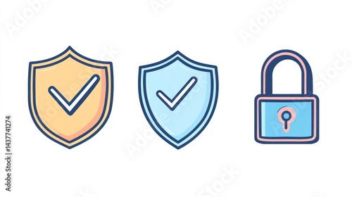 Secure online data protection symbols