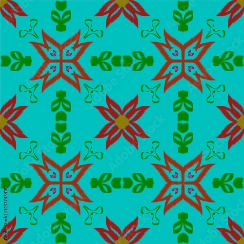 seamless pattern with flowers