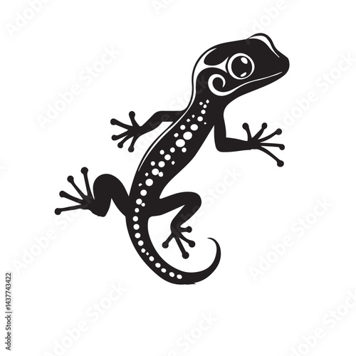 lizard isolated on white