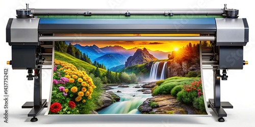 Large Format Color Plotter Printing Photo Banner