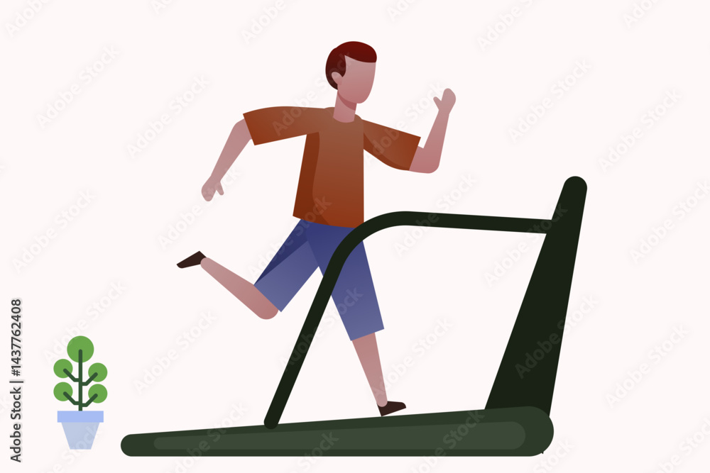 Fototapeta premium man on a swing
