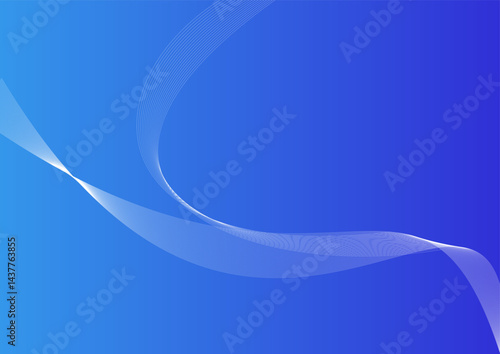 Light blue abstract backgorund with a figure made of white thin lines inspiring dynamism and freedom