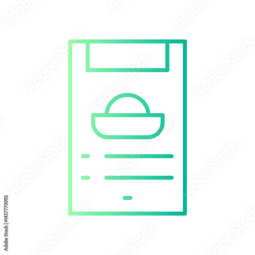 recipe gradient icon