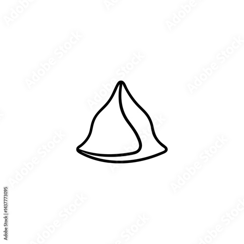 Samusa icon flat vector design