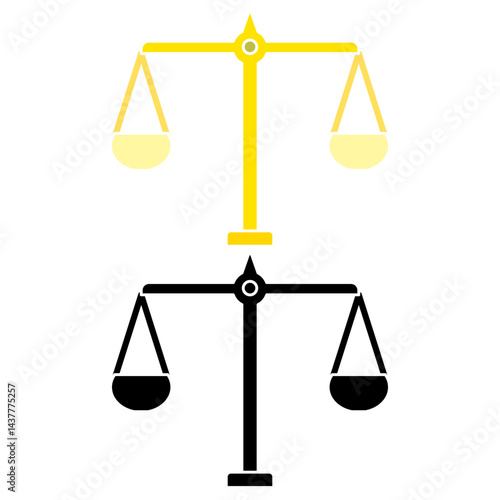 scale icon, simple flat style, illustration, logo sign symbol pictogram template, for ui or ux isolated on white for mobile app, editable