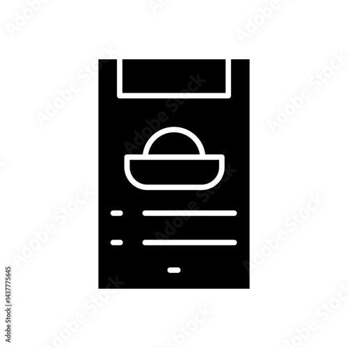 recipe glyph icon