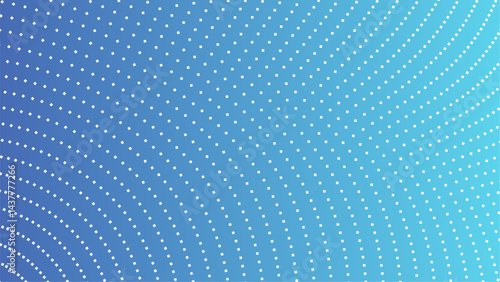 Light blue abstract background with a geometric decoration of curved parallel dotted lines