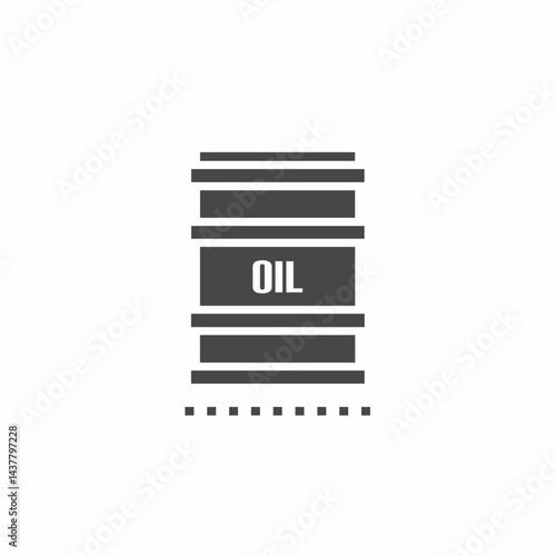 Vector. Oil barrel symbol. Icon symbol design template.