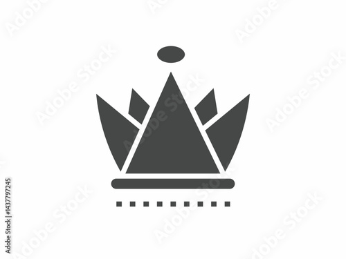 Vector. Crown symbol. Icon symbol design template.