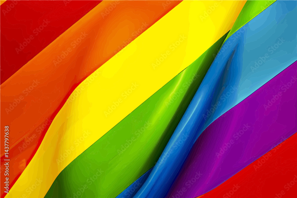 Obraz premium rainbow colors flag background