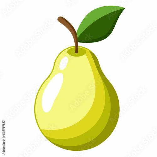 pears isolated on white background