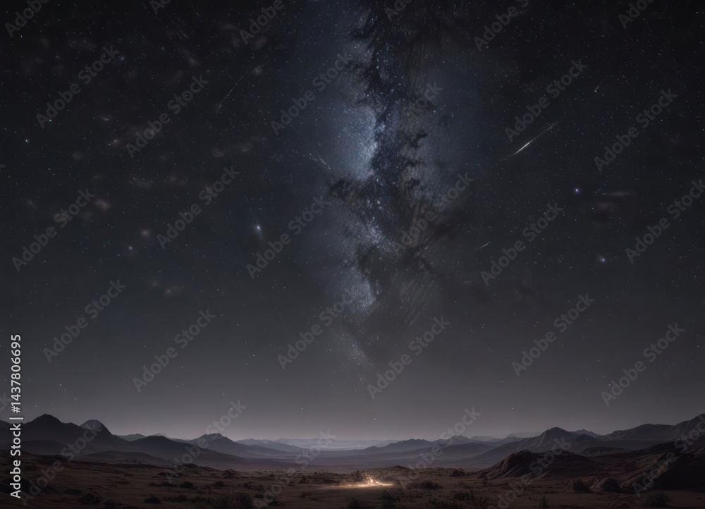 Dark, velvety sky, countless twinkling stars, distant galaxies , cosmic, space Dark, velvety sky, countless twinkling stars, distant galaxies , cosmic, space