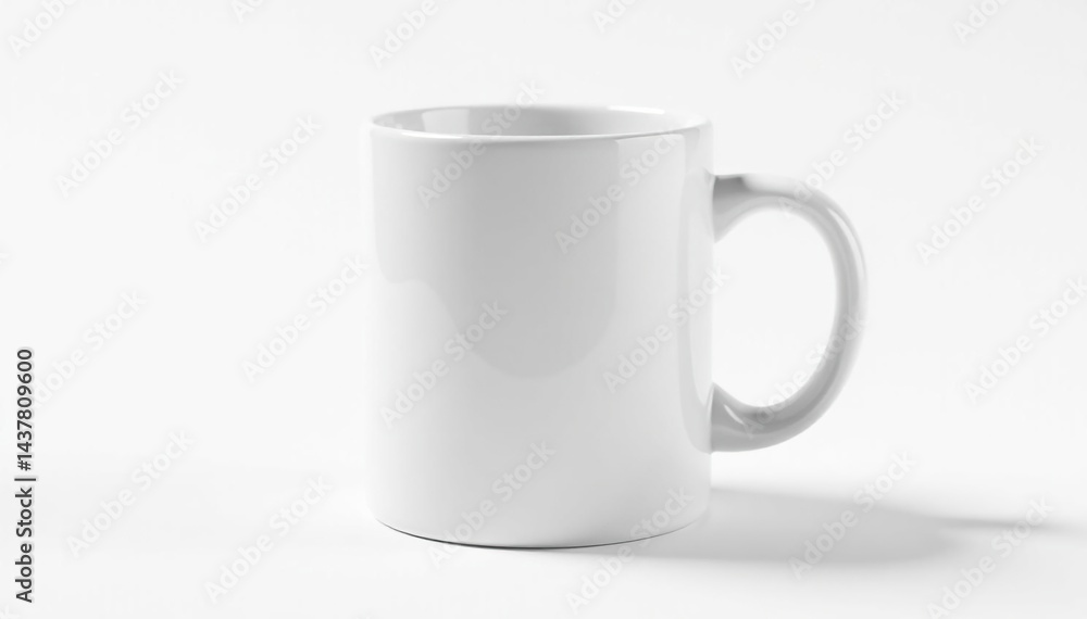 Large capacity white mug, slight shadow, pure white backdrop , oversized mug, backdrop, photography Large capacity white mug, slight shadow, pure white backdrop , oversized mug, backdrop, photography