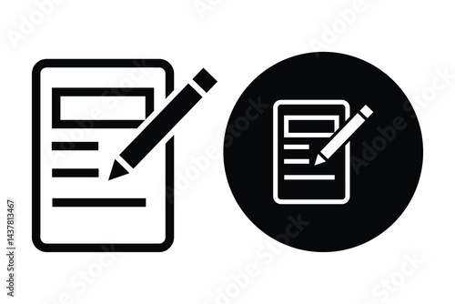 clipboard icon collection. notepad, management, list symbol .