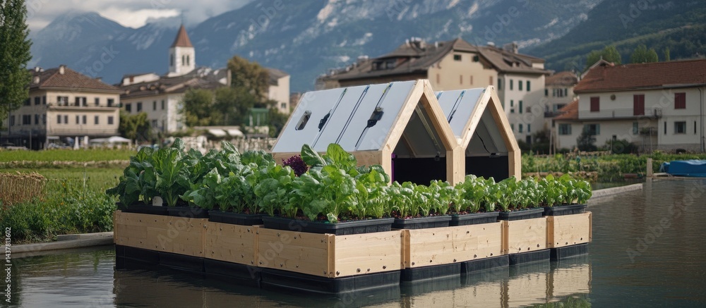Floating Urban Farm in a Canal