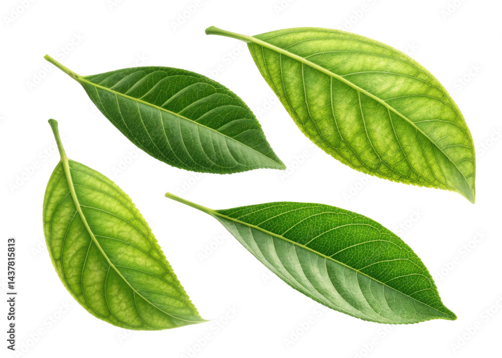 Fresh lemon leaf collection with vibrant green colors showing natural texture and veins in beautiful arrangement for design use Fresh lemon leaf collection with vibrant green colors showing natural texture and veins in beautiful arrangement for design use