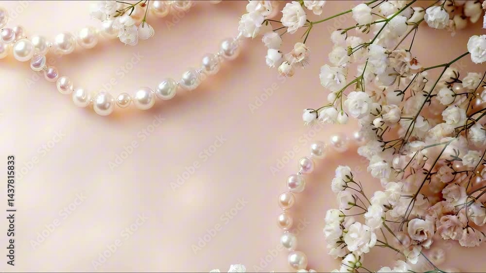 Elegant Pearls and Delicate Flowers shimmer softly under Vintage Light, creating a Dreamy, Romantic, and timeless Retro atmosphere. Elegant Pearls and Delicate Flowers shimmer softly under Vintage Light, creating a Dreamy, Romantic, and timeless Retro atmosphere.