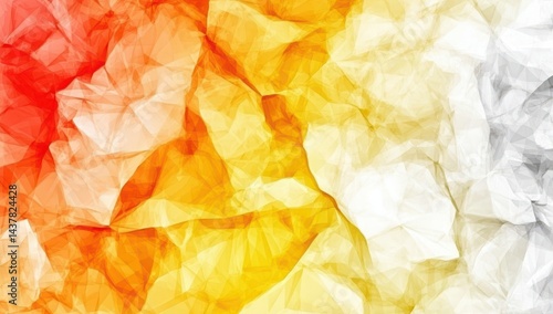 Wallpaper Mural Abstract crumpled paper texture. Vibrant gradient of orange, yellow, and white Torontodigital.ca