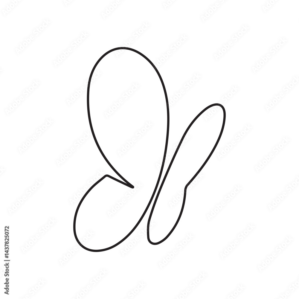 butterfly insect line icon butterfly insect line icon