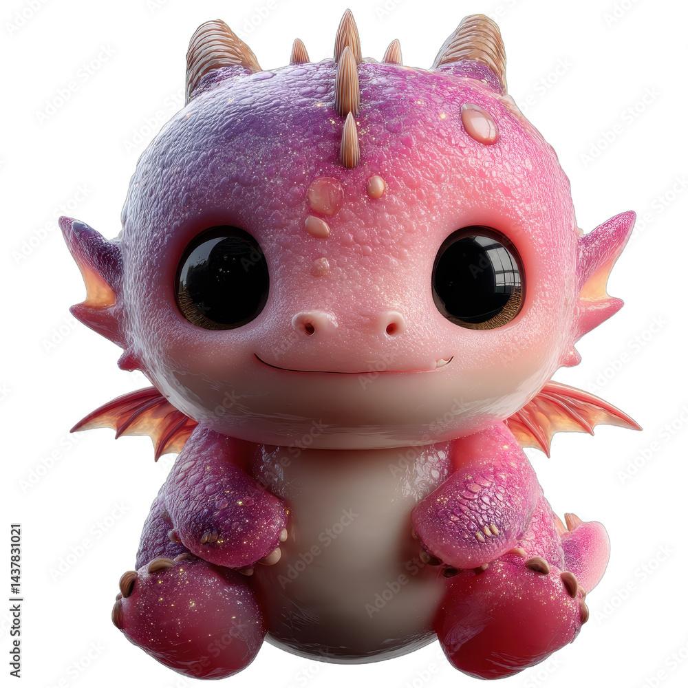 © Namwan - 3D cartoon chibi jelly dragon floating aquatic fantasy pose isolated white background clean studio lighting isolated subject product photography minimal clean background transparent PNG © Namwan - 3D cartoon chibi jelly dragon floating aquatic fantasy pose isolated white background clean studio lighting isolated subject product photography minimal clean background transparent PNG