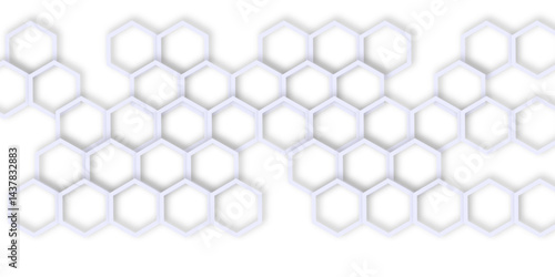 Abstract geometric technology out color line hexagon polygonal honeycomb luxury pattern vector background.	