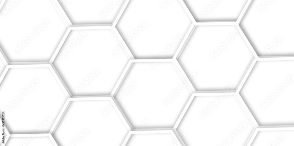 Abstract geometric technology 3d white light structure technology out line hexagon polygonal honeycomb luxury pattern vector background. Abstract geometric technology 3d white light structure technology out line hexagon polygonal honeycomb luxury pattern vector background.