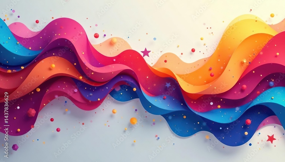 Geometric shapes in a flowing, continuous design, tile, background, modern Geometric shapes in a flowing, continuous design, tile, background, modern