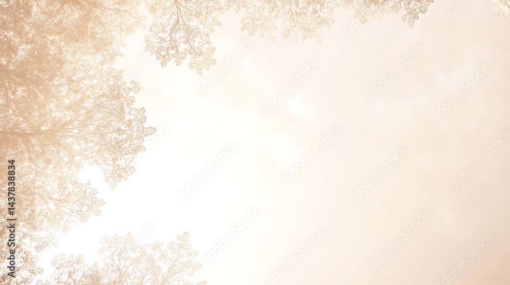 Obraz premium Sunlit Tree Branches with Soft Light.