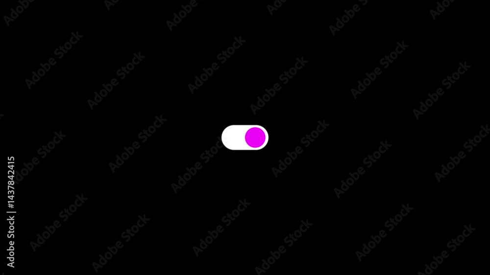 Modern flat-design toggle button. An animation of a toggle switch that changes from off to on Concept of modern user interface design. Modern flat-design toggle button. An animation of a toggle switch that changes from off to on Concept of modern user interface design.