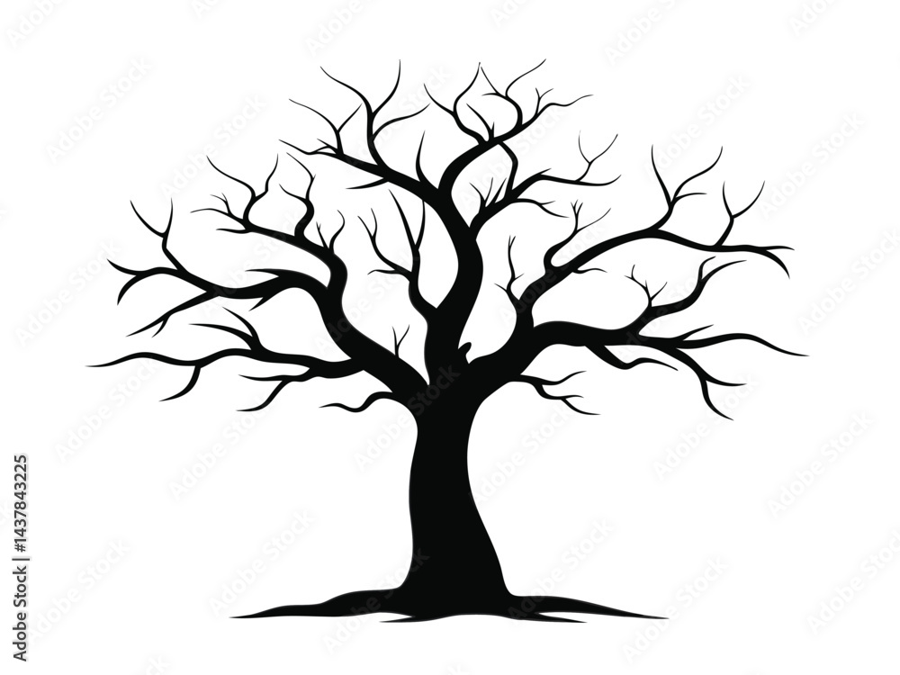 Fototapeta premium tree silhouette vector