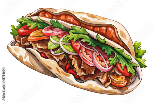 doner kebab sandwich