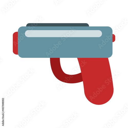 Futuristic Toy Gun Clipart, Cartoon Illustration Isolated on White Background