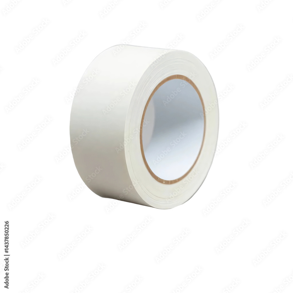 White adhesive tape isolated on transparent background White adhesive tape isolated on transparent background
