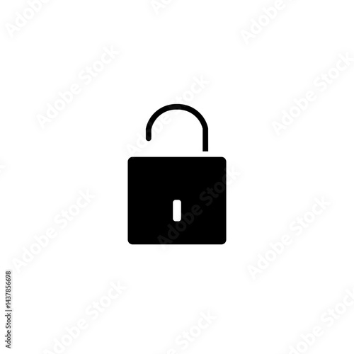 padlock glyph icon