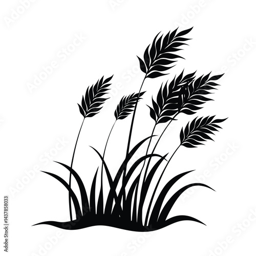 a soft breeze stirring tall grass