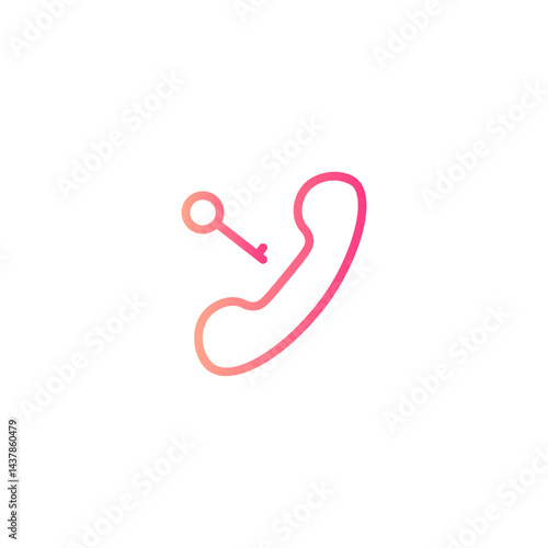 telephone gradient icon