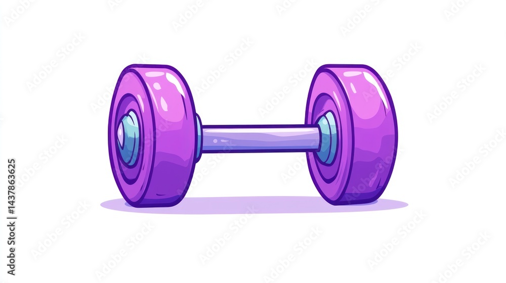 Purple dumbbell, fitness, workout, gym, illustration, exercise, healthy, lifestyle Purple dumbbell, fitness, workout, gym, illustration, exercise, healthy, lifestyle