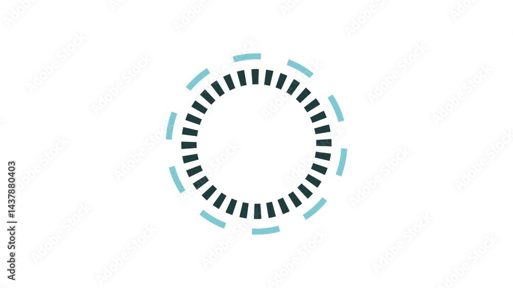 animation five second countdown on white background.animated 5 second countdown for intro video