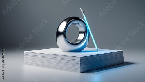 Beautiful Paper weight with pencil
