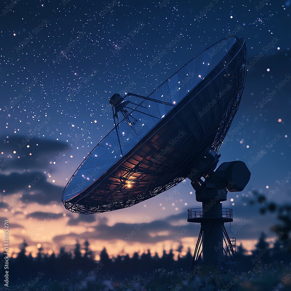 custom made wallpaper toronto digitalClose up CGI animation of a satellite dish pointing