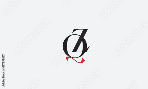 QZ, ZQ, Z, Q Abstract Letters Logo Monogram	