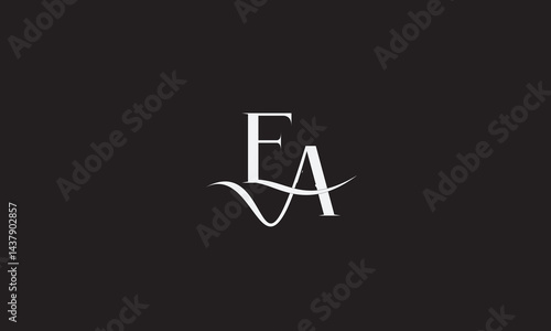 EA, AE , E , A , Abstract Letters Logo Monogram	