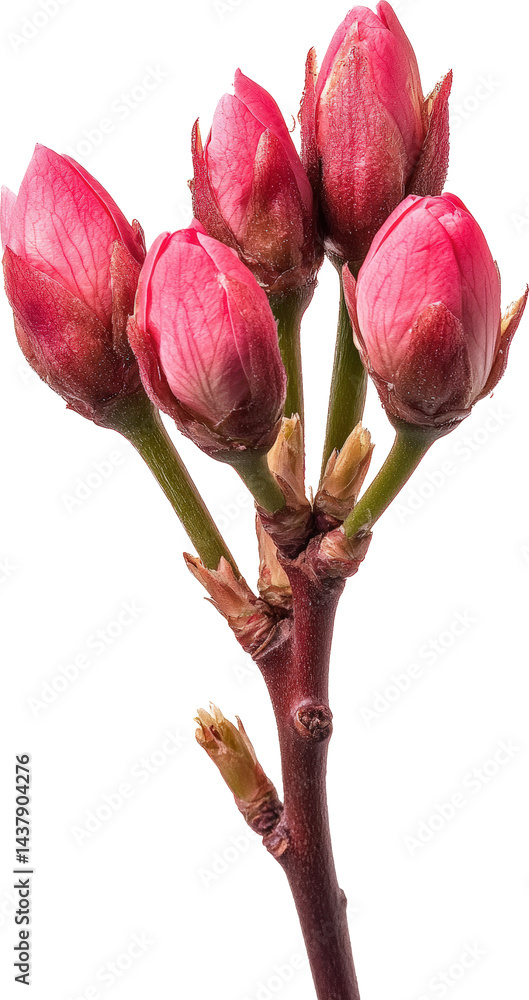 Fototapeta premium Blossoming pink flower buds