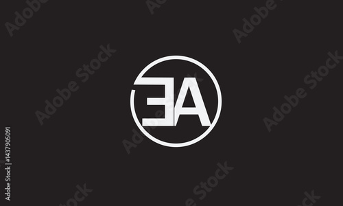EA, AE , E , A , Abstract Letters Logo Monogram	