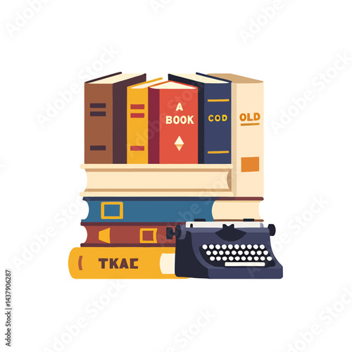Books_Typewriter_Writing_Reading_Concept