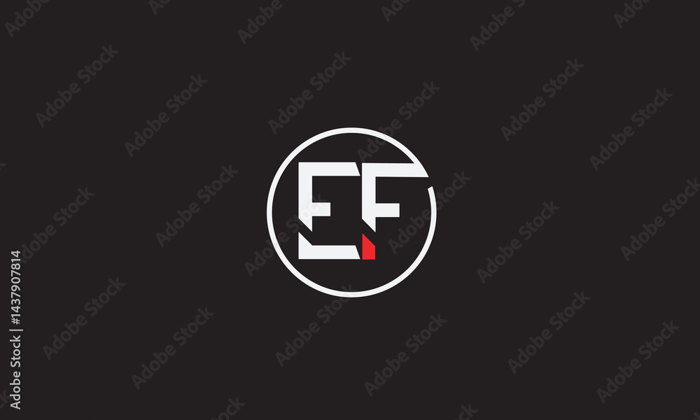 EF, FE , E , F , Abstract Letters Logo Monogram EF, FE , E , F , Abstract Letters Logo Monogram