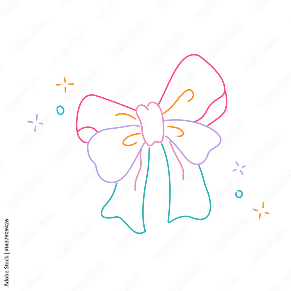 vector illustration of a ribbon vector illustration of a ribbon