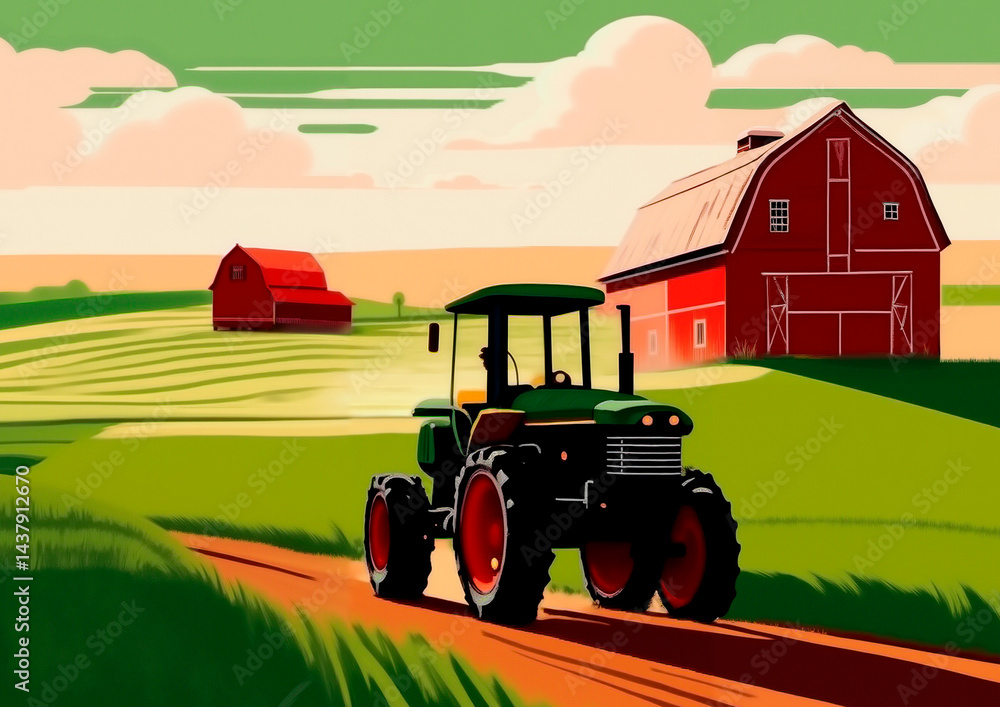 Cartoon farm