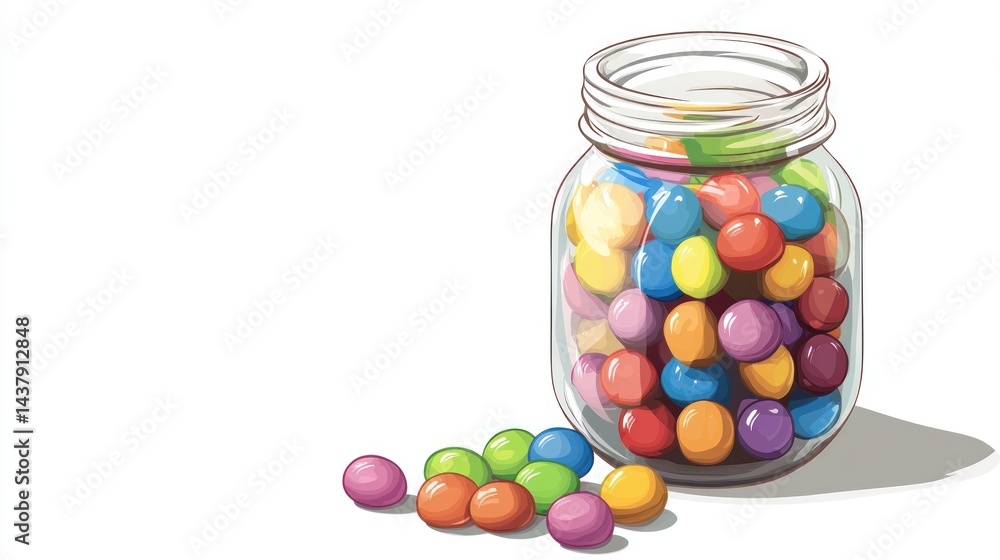 Colorful candies in a glass jar (2) Colorful candies in a glass jar (2)