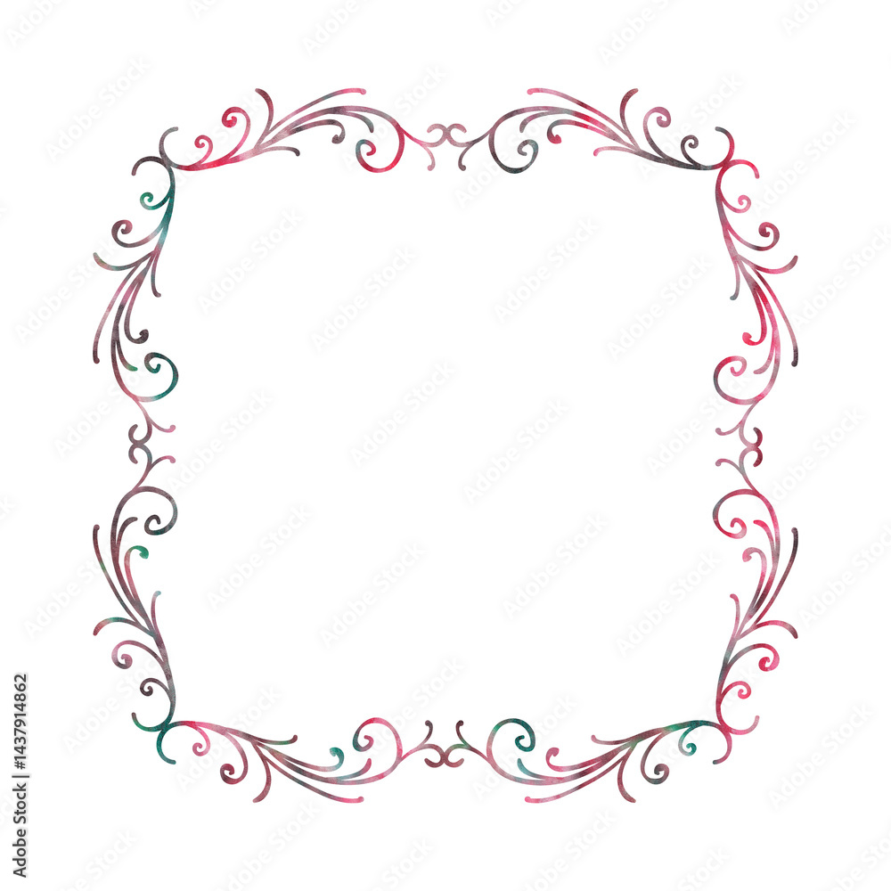pink frame on white background pink frame on white background